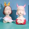 Ornaments Sculpture Fashion Sculpturenordic Creative Angel Girl Statue Decoration Modern Home Decoration Fairy Tale Girl Kingdom Heart Gift-D view 3