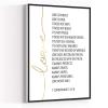 Canvas Wall Art Love Is Patient,Love Is Kind,1 Corinthians 13:4-8,Bible Verse Poster Artwork Wall Art for Living Room Bedroom Bathroom Room Office Decor Framed 8''x12'' view 1