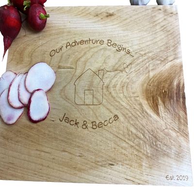 Personalized Cutting Board,Engraved Chop Board,Kitchen Gift,Housewarming Gift,Wedding Gift,New Home Gift,Closing Gift,Welcome Home Board,First Home Gift