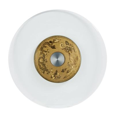 LKP Lazy Susan Rotating Tray Dining Table Serving Turntable Round Tempered Glass Swivel Serving Plate for Tabletop 20 in/ 24 in/ 28 in /32 in