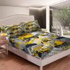 Kids Cartoon Car Bed Sheet Set Queen Size Boys Construction Vehicles Bedding Set for Teens Children Cartoon Machinery Truck Bed Sheets Set Construction Site Cars Bed Cover 4Pcs, Super Soft,Breathable view 2