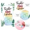 200 Pieces Tumbler Care Cards Instructions 3.5 x 2 Inch Packaging Customer Direction Card for Tumbler, Snow Globe, Cup, Mug Small Business Online Shop Owner view 3