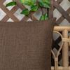 Kevin Textile Pack of 2 Outdoor Waterproof Throw Pillow Covers Decorative Farmhouse Checkered Square Solid Cushion Cases for Patio Garden Porch Sofa Brown 18x18 inch view 4
