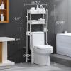 BOOMLATU 2-Tier Over The Toilet Rack,Bathroom Shelves Over Toilet Corner Stand Storage Organizer Multifunctional Bathroom for Toilet,Laundry 18.75x6.63x52.65 (Two-Tier) view 2
