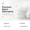 Acanva Bed Pillows for Sleeping 2 Pack with Luxury Hotel Quality, Super Plush 3D Fiber Filling, Top-end Microfiber Cover for Side Stomach Back Sleepers view 4
