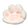 Cartoon Bear Paw Cat Claw Half-Surround Cushion, Lazy One-Piece Sofa, Office Seat, Student Cushion (Polar White, 60cm*70cm) view 1