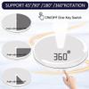 Foleto Motorized Rotating Display Stand with LED 22lb Load, 10inch/25cm 360 Degree Electric Rotating Display Stand for Display Jewelry, Product Photography (White 10inch with led Light) view 2