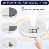 Foleto Motorized Rotating Display Stand with LED 22lb Load, 10inch/25cm 360 Degree Electric Rotating Display Stand for Display Jewelry, Product Photography (White 10inch with led Light) view 4