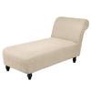 GAMUKAI Stretch Chaise Lounge Cover  Armless Chair Slipcover for Living Room & Bedroom, Soft Jacquard Fabric, Machine Washable for Indoor Furniture Protector (Nature) view 1