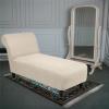GAMUKAI Stretch Chaise Lounge Cover  Armless Chair Slipcover for Living Room & Bedroom, Soft Jacquard Fabric, Machine Washable for Indoor Furniture Protector (Nature) view 2