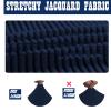 GAMUKAI Stretch Chaise Lounge Cover  Armless Chair Slipcover for Living Room & Bedroom, Soft Jacquard Fabric, Machine Washable for Indoor Furniture Protector (Navy) view 3