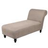 GAMUKAI Stretch Chaise Lounge Cover  Armless Chair Slipcover for Living Room & Bedroom, Soft Jacquard Fabric, Machine Washable for Indoor Furniture Protector (Khaki) view 1