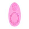 1pc Oval Cameo and Oval Frame Sugar Fondant Cake Decorating Tools Fondant Mold Miniature Frame Silicone Mirror view 1