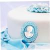 1pc Oval Cameo and Oval Frame Sugar Fondant Cake Decorating Tools Fondant Mold Miniature Frame Silicone Mirror view 2