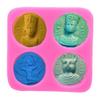 1pc Silicone Cake Mold Egypt Sphinx Pharaoh Cake Decorating Tools Cookie Chocolate Moulds Fondant 4 Holes view 4