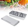 4Pcs Stainless Steel Spices Box, Kitchen Spice Pots Seasoning Box Condiment Jar Set Seasoning Storage Container with Spoons and Lid view 4