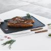 Arcos Serie Nordika - Set of 2 barbaque tools (Barbaque knife + Carving fork) - Stainless Steel NITRUM - Handle of wood Ovengkol 100% natural FSC - Packaging 100% recycled view 4