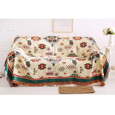 Boho Throw Blanket,Cotton Jacquard Tassels Throw Blankets for Bed Couch Sofa Chair,Bohemian Fringe Tassels(Multi Size and Multi Color) (Color : E, Size : 230330cm/90.5x129.9in)