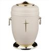 Adult Cremation Urn for Ashes Unique Memorial Funeral urn for Human Ashes (Creame, Cross) view 1