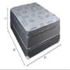 Dream Solutions USA DS USA Natural Trophy Queen Size Medium Plush Eurotop Mattress Set with Metal Bed Frame - Sleep System with Enhanced Foam Encased Support, Orthopedic, Longlasting Comfort view 2