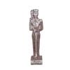 Art ancient Egypt statue of God khonsu the God of the moon and protection made of made of brown granite stone view 1