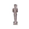 Art ancient Egypt statue of God khonsu the God of the moon and protection made of made of brown granite stone view 3