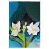 Betsy Drake GT1139 White Lilies Guest Towel view 1