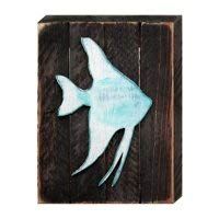 A2Z Kids Designocracy 98537-12 Tropical Fish Art on Board Wall Decor
