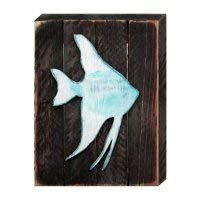 A2Z Kids Designocracy 98537-12 Tropical Fish Art on Board Wall Decor