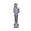 Art ancient Egypt statue of God khonsu the God of the moon and protection made of black granite stone view 1