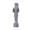 Art ancient Egypt statue of God khonsu the God of the moon and protection made of black granite stone view 3