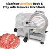 CMI Commercial Aluminum Anodized 9'' Semi-Auto Frozen Meat Slicer, 9 inch Electric Deli Meat Cheese Food Ham Slicer view 2