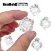 LYFJXX Fake Ice, Clear Fake Ice Cubes Acrylic, 17 mm 100 PCS Acrylic Decorative Ice Cubes for Photography Accessories Props Decoration Vase Fillers view 4