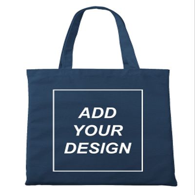Aboutwome Your Own Design Women Custom Tote Bag for Shopping Canvas Bags (Navy), One Size