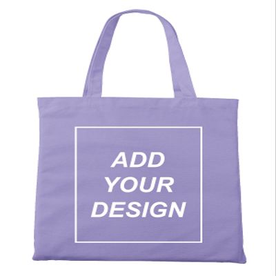 Aboutwome Your Own Design Women Custom Tote Bag for Shopping Canvas Bags (Purple), One Size