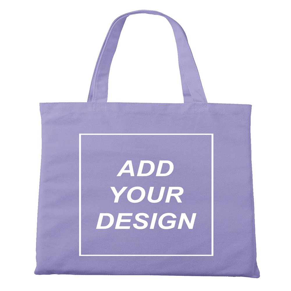 Aboutwome Your Own Design Women Custom Tote Bag for Shopping Canvas Bags (Purple), One Size