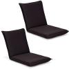 BestComfort Set of 2 Folding Floor Chair 6-Position Adjustable Meditation Chair Video Gaming Chair for Reading TV Watching, Portable Floor Seat Lounge Sofa Chair for Kids Teens Adult, Coffee view 1