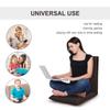 BestComfort Set of 2 Folding Floor Chair 6-Position Adjustable Meditation Chair Video Gaming Chair for Reading TV Watching, Portable Floor Seat Lounge Sofa Chair for Kids Teens Adult, Coffee view 4