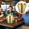 BESTOYARD 2.7Qt Stainless Steel Ice Bucket with Gold Tiger Head - Double Wall Insulated Party Bucket for Beer Wine Home and Outdoor Use view 3