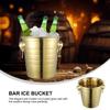 BESTOYARD 2.7Qt Stainless Steel Ice Bucket with Gold Tiger Head - Double Wall Insulated Party Bucket for Beer Wine Home and Outdoor Use view 4