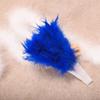 DUO ER 2pcs Wedding Showgirl Dance Elegant Large Feather Folding Hand Fan Decor Decal (Color : Black) view 3
