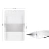 100 Pieces Smell Proof Mylar Bags, Resealable Food Storage Bags with Clear Window, Foil Pouch Stand-up Bags for Food Self Sealing Storage Supplies (White, 4.7 x 7.8 Inch) view 3