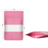 100 Pieces Smell Proof Mylar Resealable Food Storage Bags With Clear Window, Foil Pouch Stand-up for Self Sealing Supplies (Pink, 4.7 x 7.8 Inch) view 3