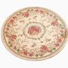 UKELER Luxury Soft Rustic Floral Round Area Rugs for Dinning Room Living Room Bedroom, Washable Elegant Non Slip Accent Round Kids Play Mat for Kids Room, 6.6'x6.6', 1 view 1