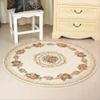 UKELER Luxury Soft Rustic Floral Round Area Rugs for Dinning Room Living Room Bedroom, Washable Elegant Non Slip Accent Round Kids Play Mat for Kids Room, 6.6'x6.6',2 view 1