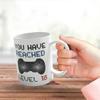 18th Birthday Gamer Mug - Level 18 Gamer Gift, Retro Video Game Mug, Dishwasher Safe Coffee Cup, Gaming Gifts view 4
