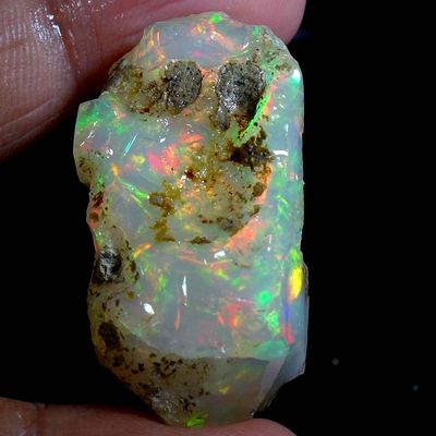 Dazzlegems 75.15 Cts AAA 100% Natural Rainbow Welo Fire Ethiopian Opal Rough Loose Gemstones-BC42