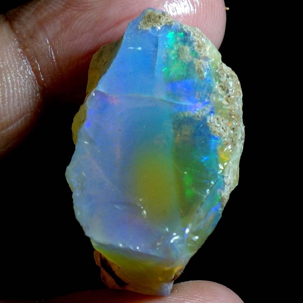Dazzlegems 59.95 Cts AAA 100% Natural Rainbow Welo Fire Ethiopian Opal Rough Loose Gemstones-BC18