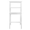 Casual Home Spacesaver 100% Solid Wood Over The Toilet Rack with Shelves - White view 1