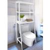 Casual Home Spacesaver 100% Solid Wood Over The Toilet Rack with Shelves - White view 2